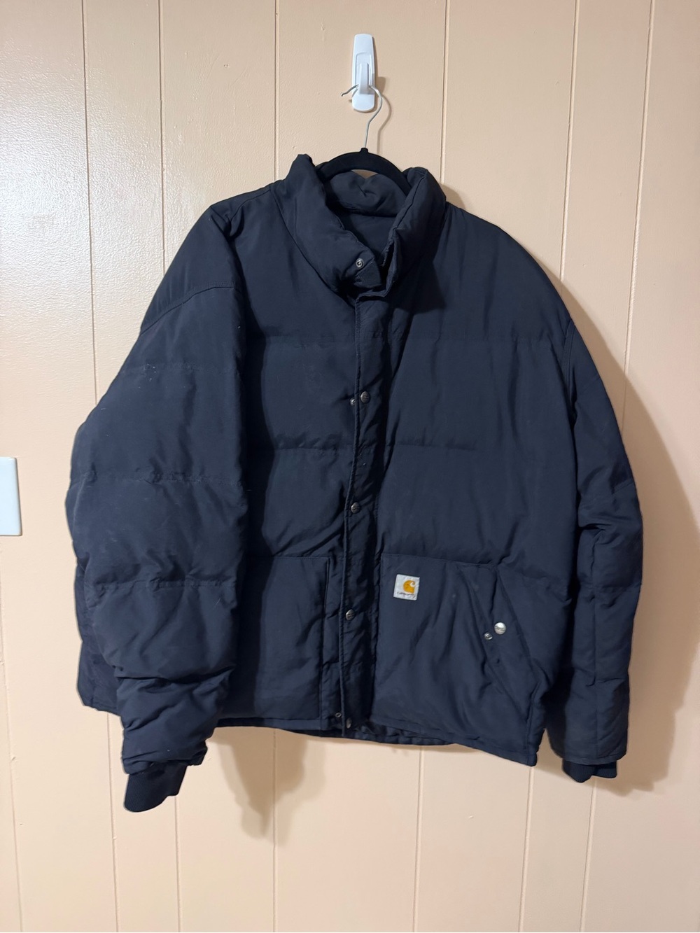 Carhartt Men’s Black Down Insulated Puffer Jacket